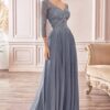Flowy Chiffon A Line Formal Gown